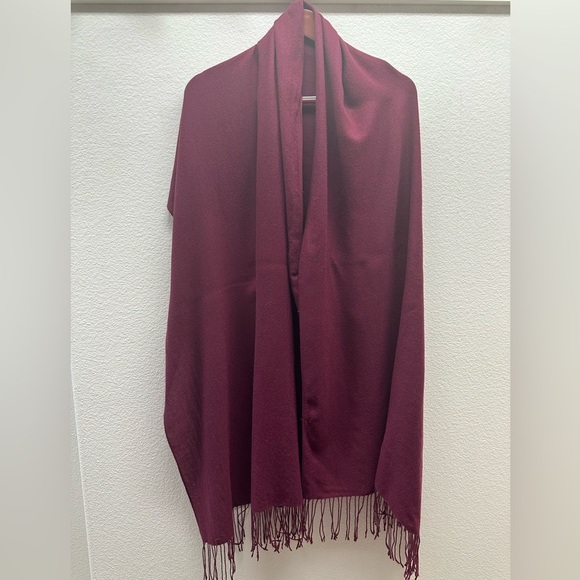 New Nordstrom Burgundy Scarf/Wrap - Picture 1 of 6